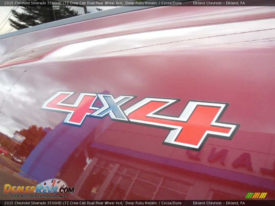 2015 Chevrolet Silverado 3500HD LTZ Crew Cab Dual Rear Wheel 4x4 Deep Ruby Metallic / Cocoa/Dune Photo #10