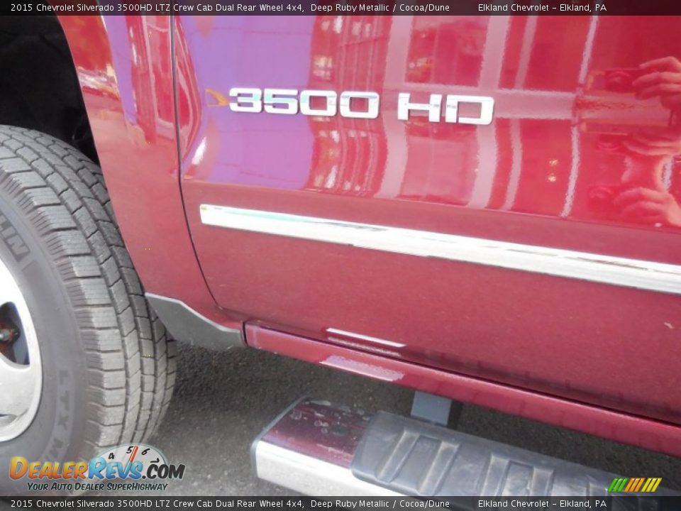2015 Chevrolet Silverado 3500HD LTZ Crew Cab Dual Rear Wheel 4x4 Deep Ruby Metallic / Cocoa/Dune Photo #12