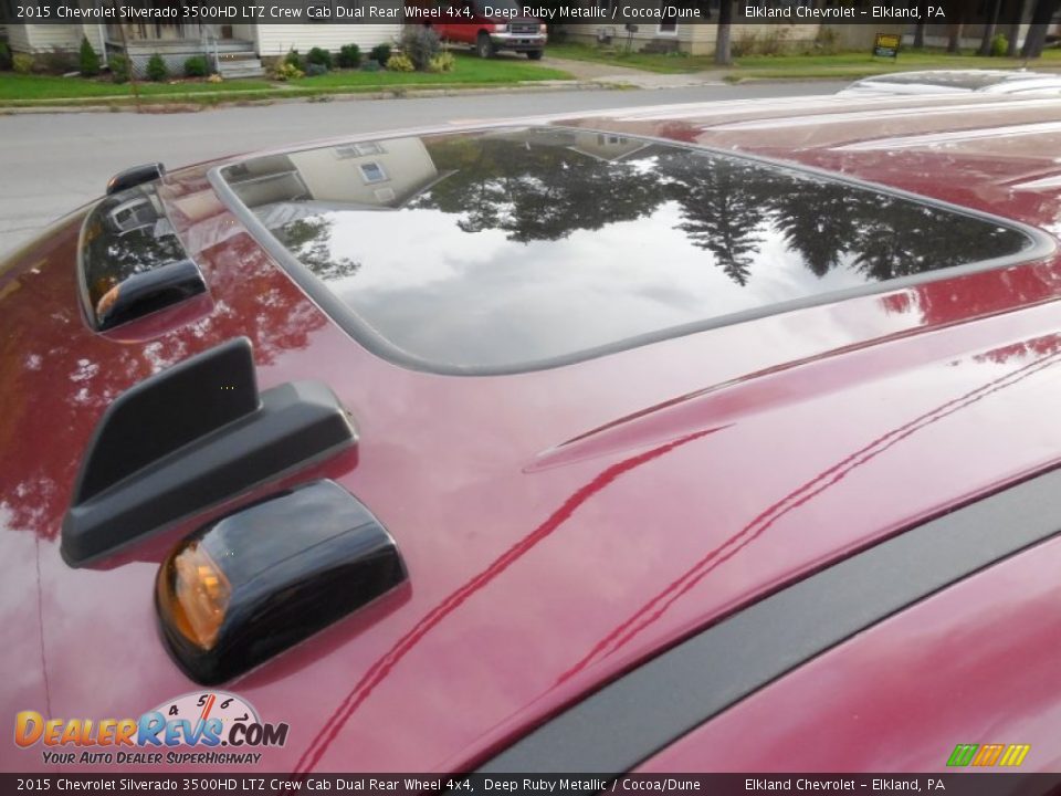 2015 Chevrolet Silverado 3500HD LTZ Crew Cab Dual Rear Wheel 4x4 Deep Ruby Metallic / Cocoa/Dune Photo #14
