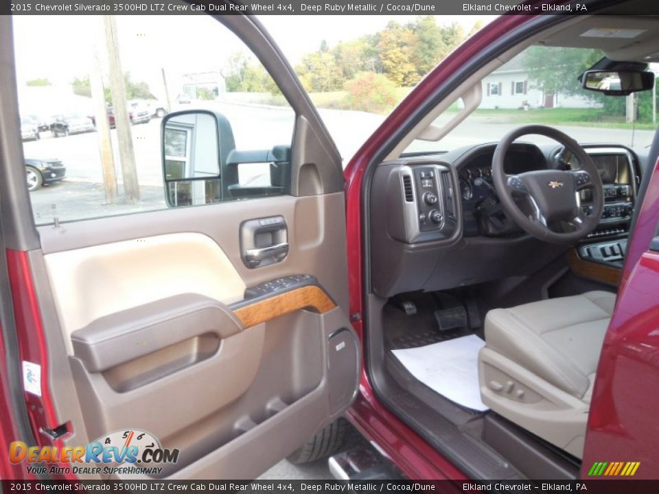 2015 Chevrolet Silverado 3500HD LTZ Crew Cab Dual Rear Wheel 4x4 Deep Ruby Metallic / Cocoa/Dune Photo #15