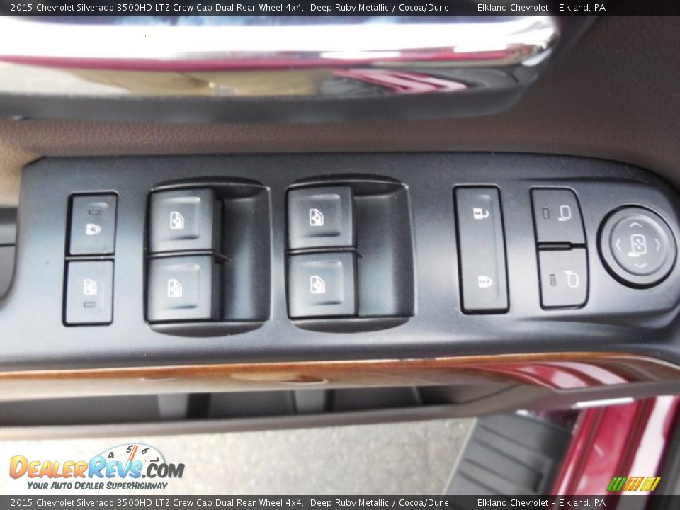 2015 Chevrolet Silverado 3500HD LTZ Crew Cab Dual Rear Wheel 4x4 Deep Ruby Metallic / Cocoa/Dune Photo #17
