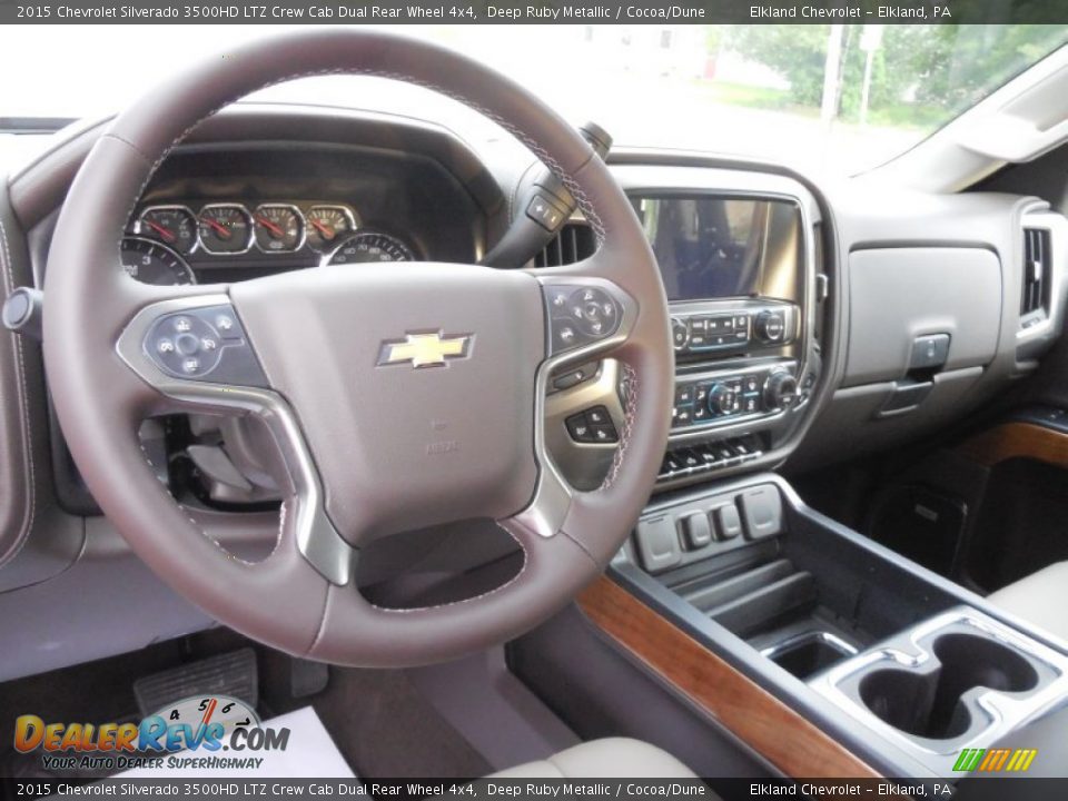 2015 Chevrolet Silverado 3500HD LTZ Crew Cab Dual Rear Wheel 4x4 Deep Ruby Metallic / Cocoa/Dune Photo #20