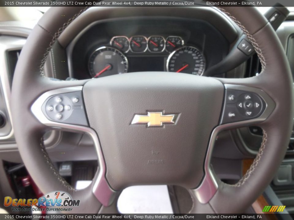 2015 Chevrolet Silverado 3500HD LTZ Crew Cab Dual Rear Wheel 4x4 Deep Ruby Metallic / Cocoa/Dune Photo #22