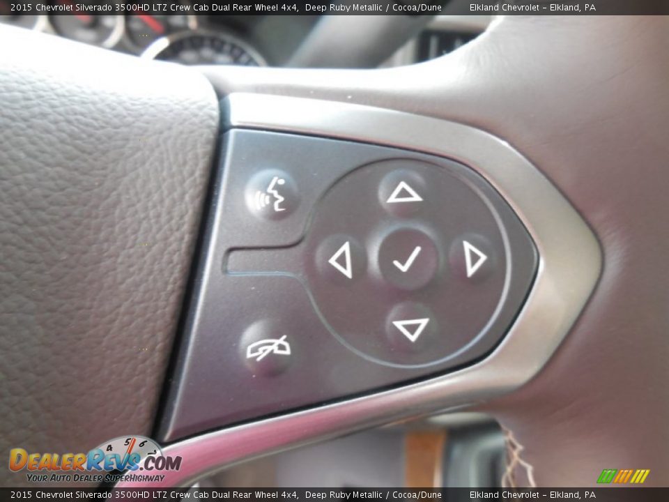 2015 Chevrolet Silverado 3500HD LTZ Crew Cab Dual Rear Wheel 4x4 Deep Ruby Metallic / Cocoa/Dune Photo #23