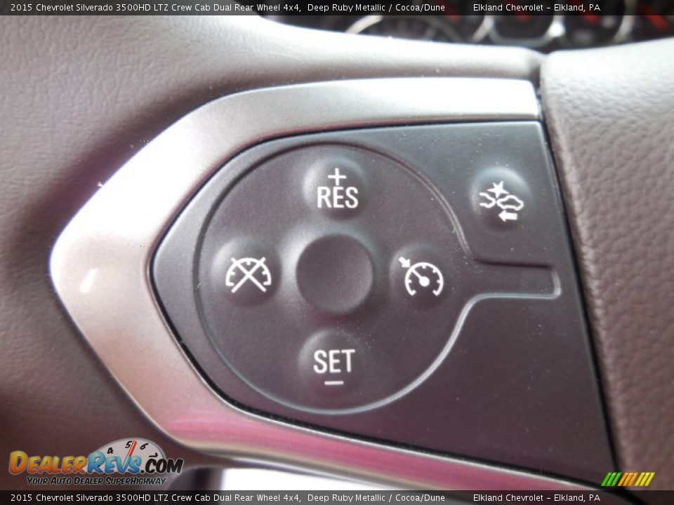 2015 Chevrolet Silverado 3500HD LTZ Crew Cab Dual Rear Wheel 4x4 Deep Ruby Metallic / Cocoa/Dune Photo #24