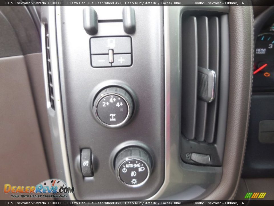 2015 Chevrolet Silverado 3500HD LTZ Crew Cab Dual Rear Wheel 4x4 Deep Ruby Metallic / Cocoa/Dune Photo #26