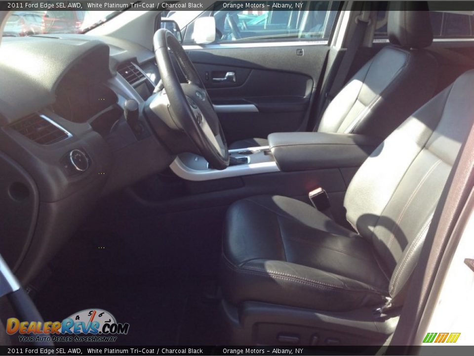 2011 Ford Edge SEL AWD White Platinum Tri-Coat / Charcoal Black Photo #7