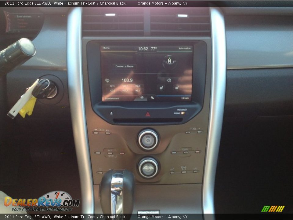 2011 Ford Edge SEL AWD White Platinum Tri-Coat / Charcoal Black Photo #9