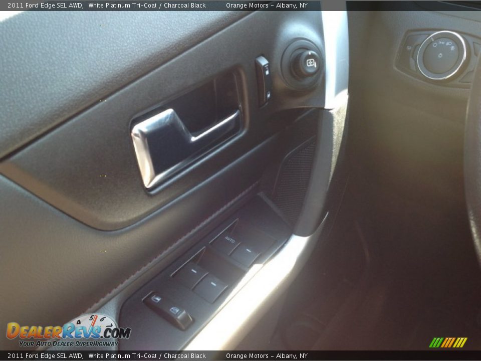 2011 Ford Edge SEL AWD White Platinum Tri-Coat / Charcoal Black Photo #12