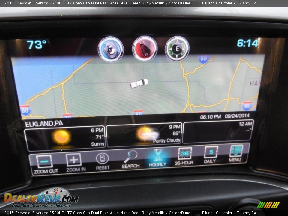 2015 Chevrolet Silverado 3500HD LTZ Crew Cab Dual Rear Wheel 4x4 Deep Ruby Metallic / Cocoa/Dune Photo #36