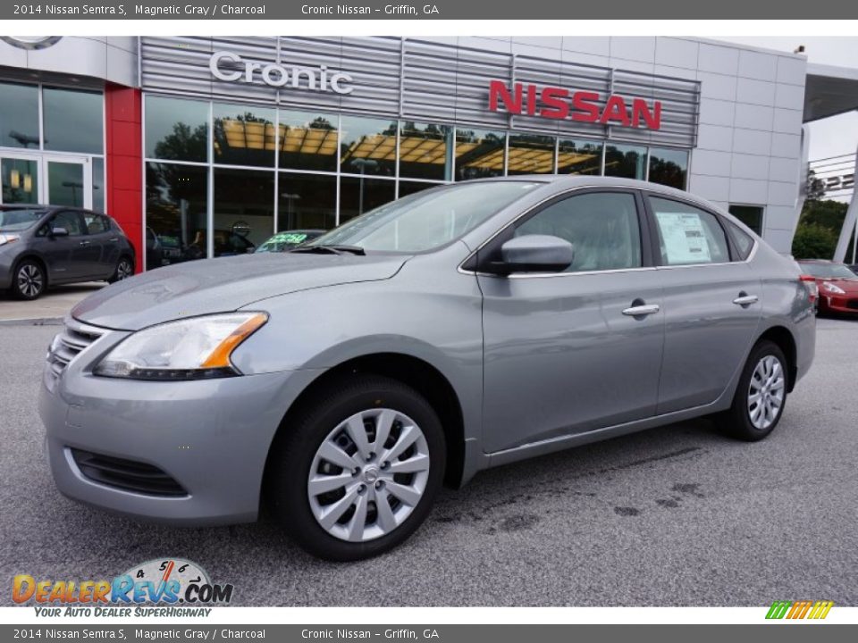 2014 Nissan Sentra S Magnetic Gray / Charcoal Photo #1