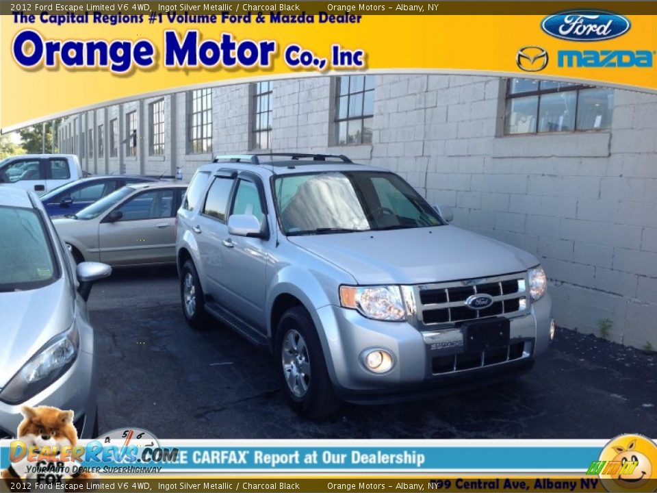 2012 Ford Escape Limited V6 4WD Ingot Silver Metallic / Charcoal Black Photo #1