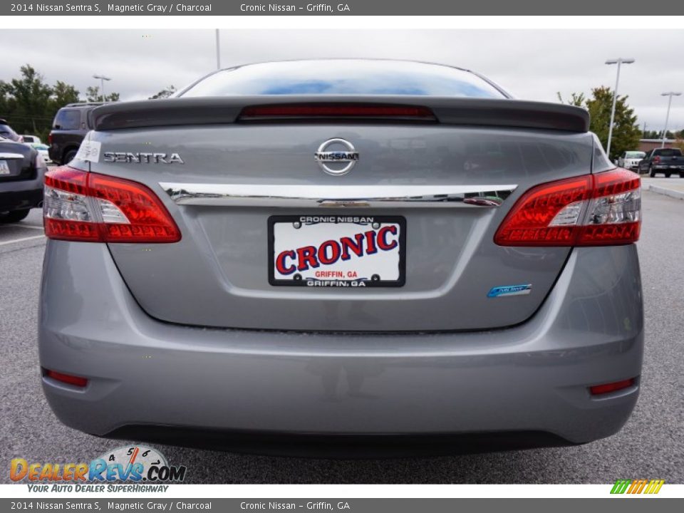 2014 Nissan Sentra S Magnetic Gray / Charcoal Photo #4