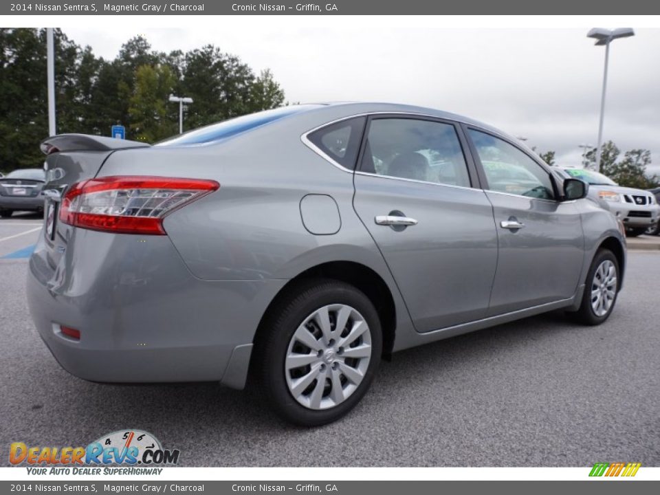 2014 Nissan Sentra S Magnetic Gray / Charcoal Photo #5