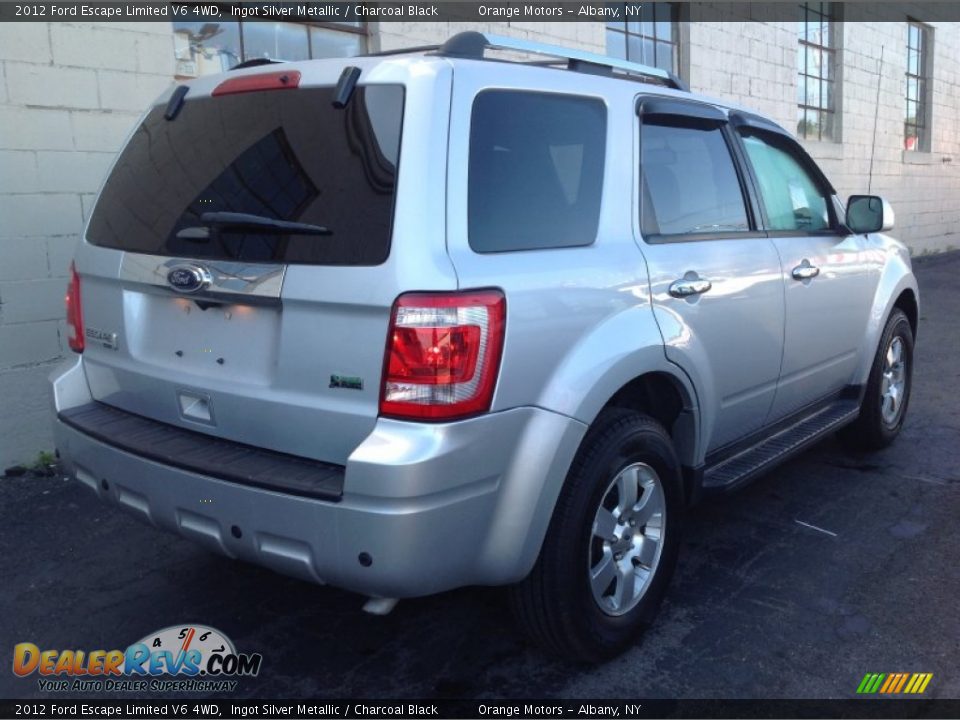 2012 Ford Escape Limited V6 4WD Ingot Silver Metallic / Charcoal Black Photo #5