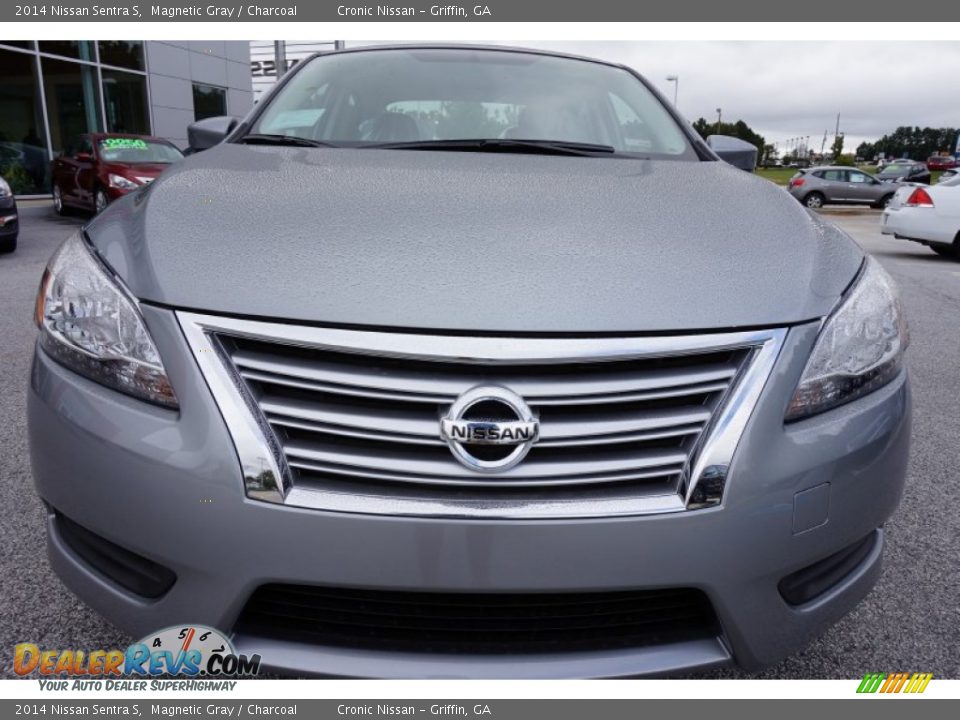 2014 Nissan Sentra S Magnetic Gray / Charcoal Photo #8