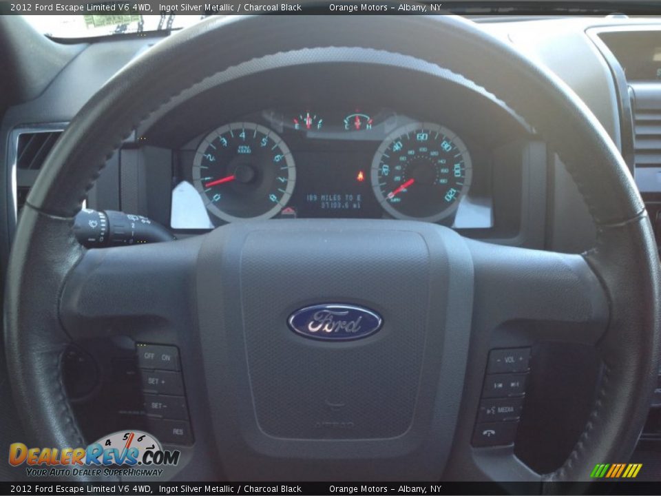 2012 Ford Escape Limited V6 4WD Ingot Silver Metallic / Charcoal Black Photo #9