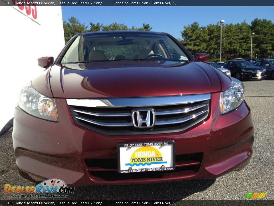 2012 Honda Accord LX Sedan Basque Red Pearl II / Ivory Photo #4