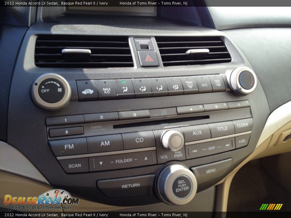 2012 Honda Accord LX Sedan Basque Red Pearl II / Ivory Photo #16