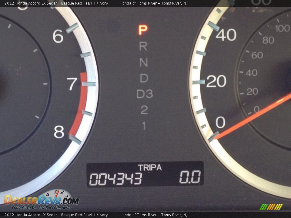 2012 Honda Accord LX Sedan Basque Red Pearl II / Ivory Photo #18