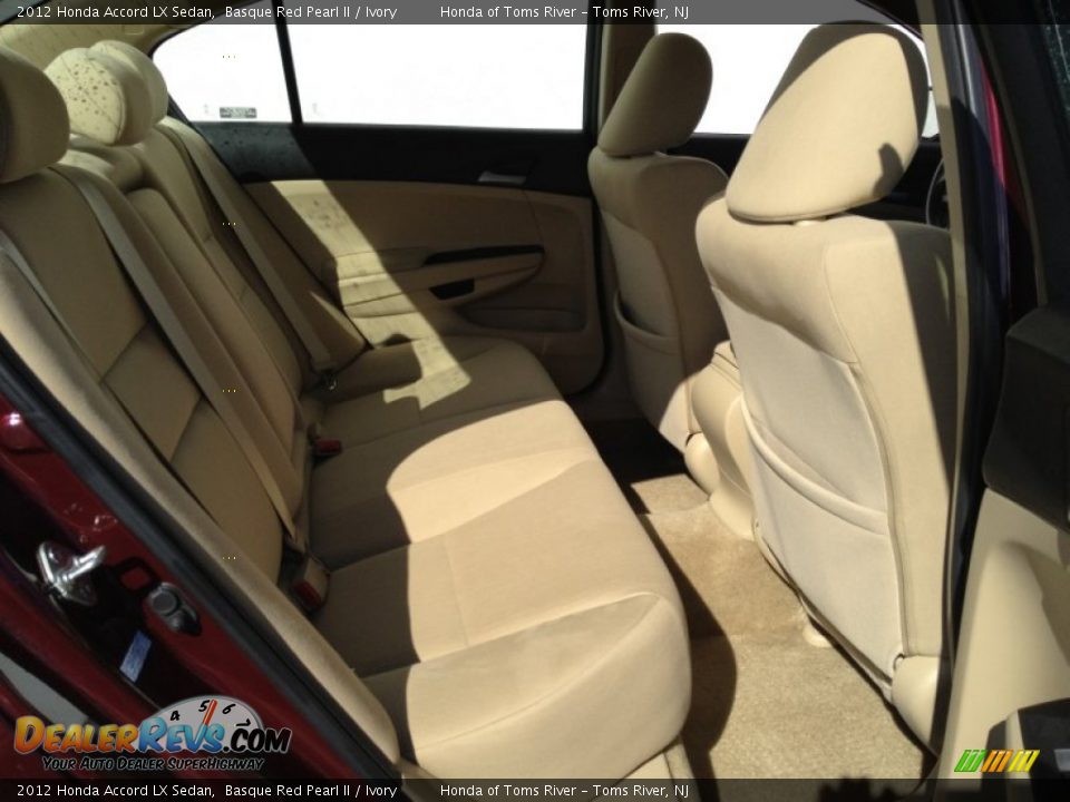 2012 Honda Accord LX Sedan Basque Red Pearl II / Ivory Photo #22