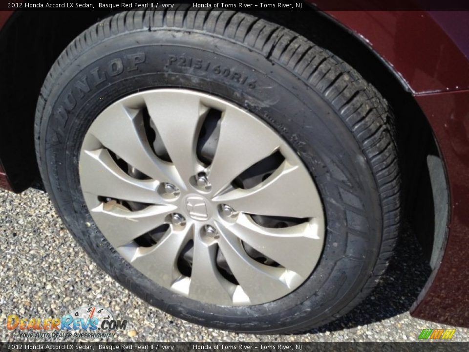 2012 Honda Accord LX Sedan Basque Red Pearl II / Ivory Photo #27