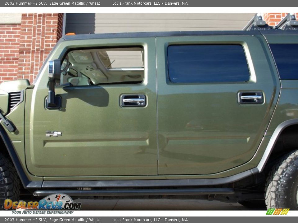 2003 Hummer H2 SUV Sage Green Metallic / Wheat Photo #25