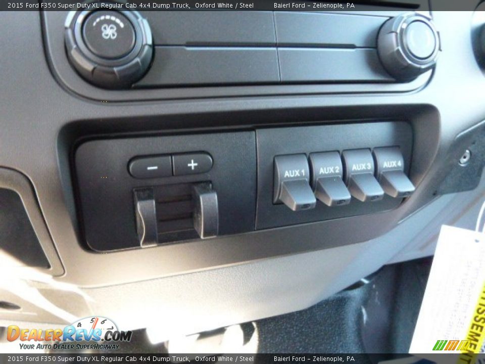 Controls of 2015 Ford F350 Super Duty XL Regular Cab 4x4 Dump Truck Photo #17