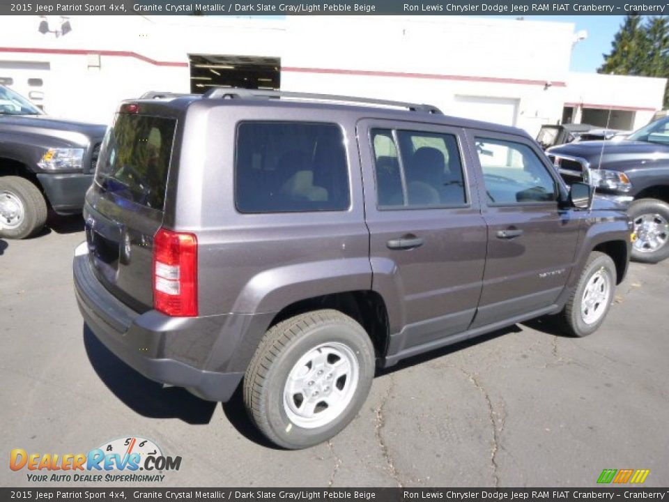2015 Jeep Patriot Sport 4x4 Granite Crystal Metallic / Dark Slate Gray/Light Pebble Beige Photo #6