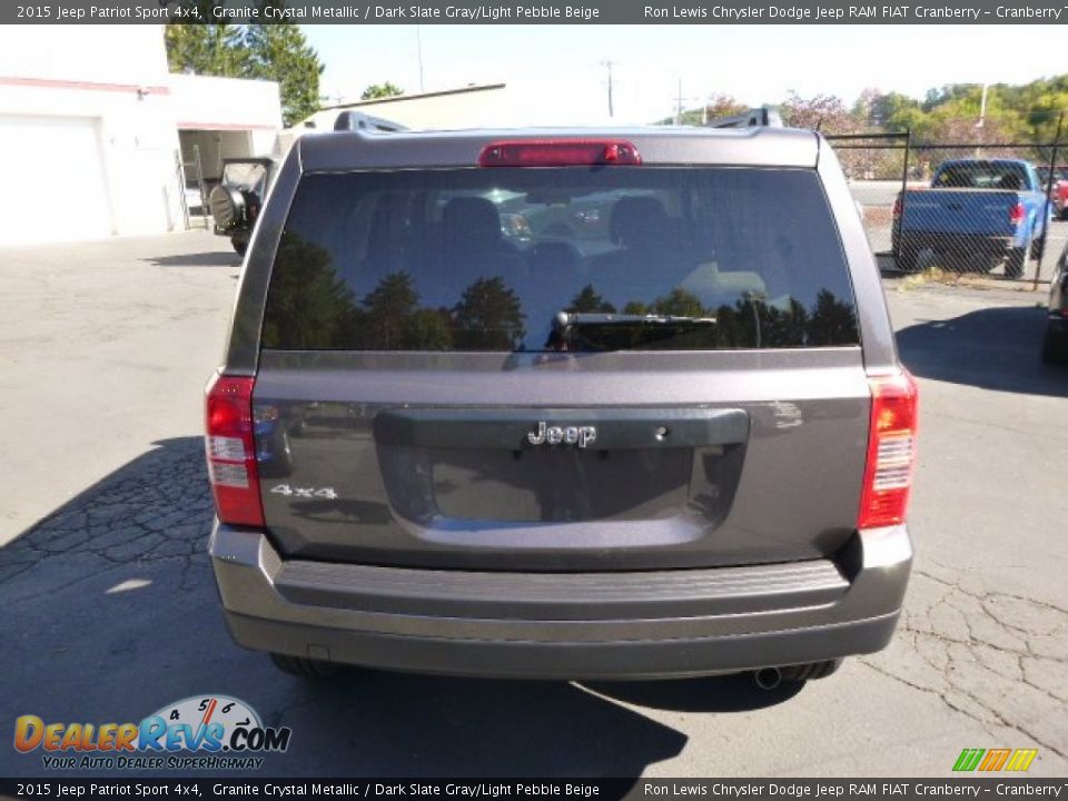 2015 Jeep Patriot Sport 4x4 Granite Crystal Metallic / Dark Slate Gray/Light Pebble Beige Photo #7