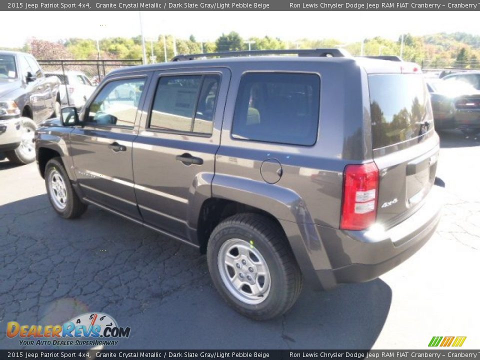 2015 Jeep Patriot Sport 4x4 Granite Crystal Metallic / Dark Slate Gray/Light Pebble Beige Photo #8