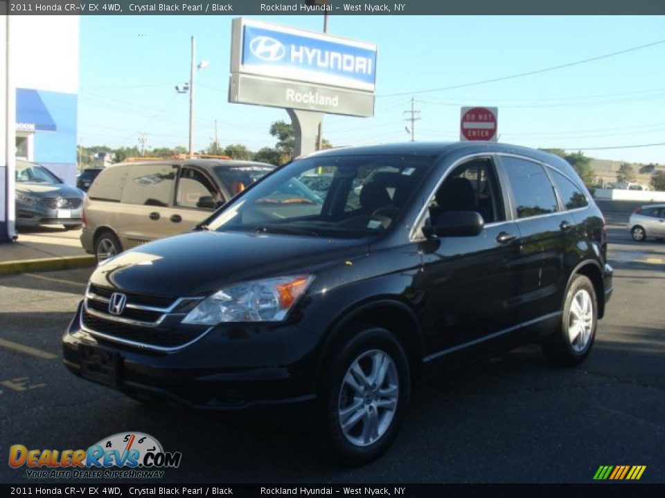 2011 Honda CR-V EX 4WD Crystal Black Pearl / Black Photo #1