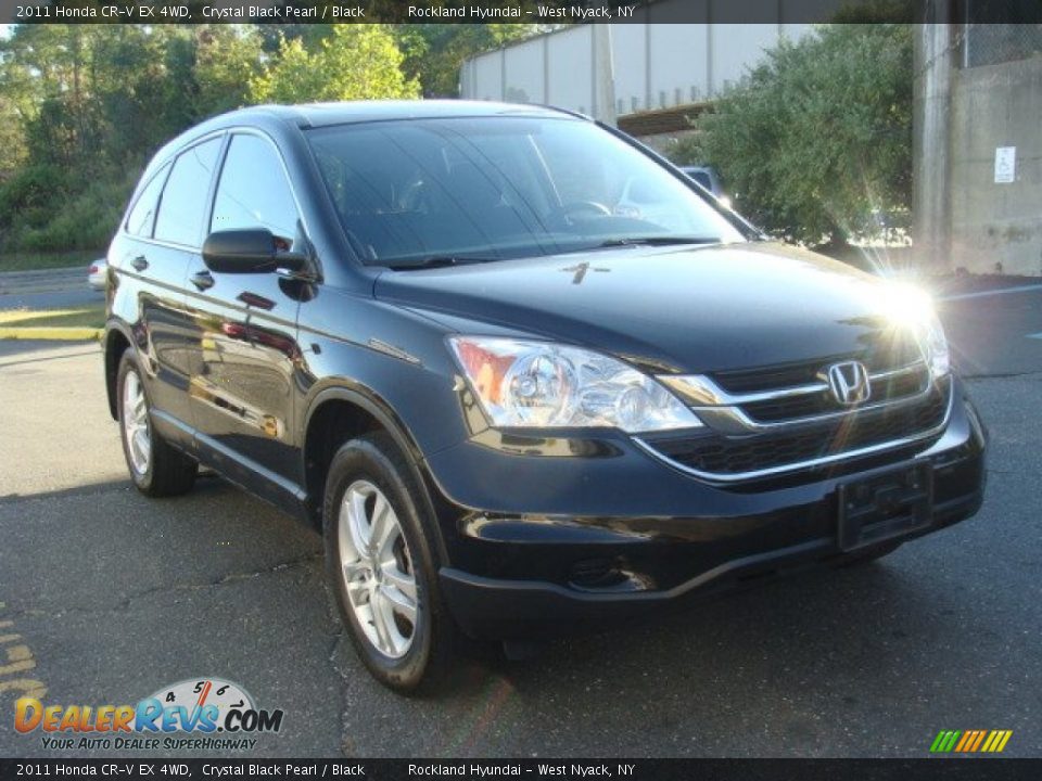 2011 Honda CR-V EX 4WD Crystal Black Pearl / Black Photo #3