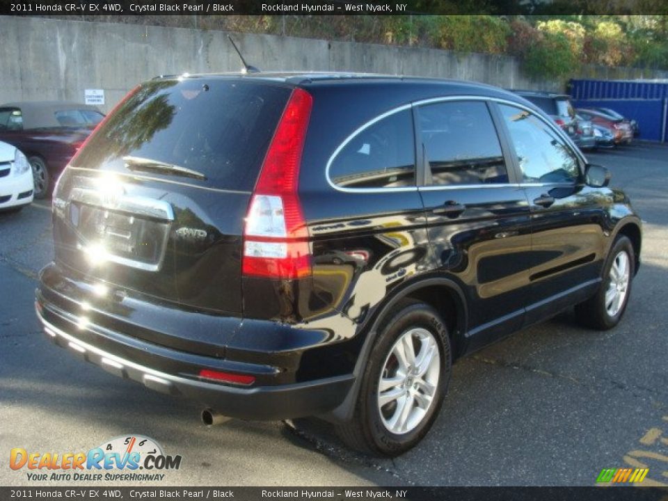 2011 Honda CR-V EX 4WD Crystal Black Pearl / Black Photo #4