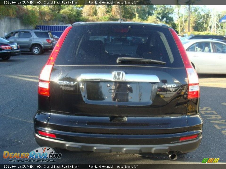 2011 Honda CR-V EX 4WD Crystal Black Pearl / Black Photo #5