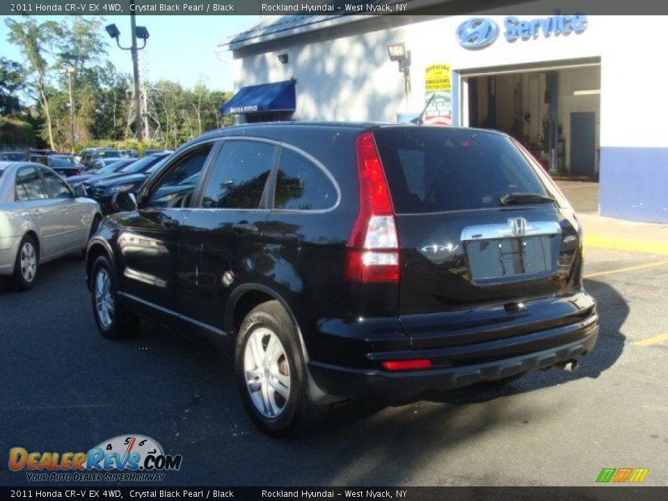 2011 Honda CR-V EX 4WD Crystal Black Pearl / Black Photo #6