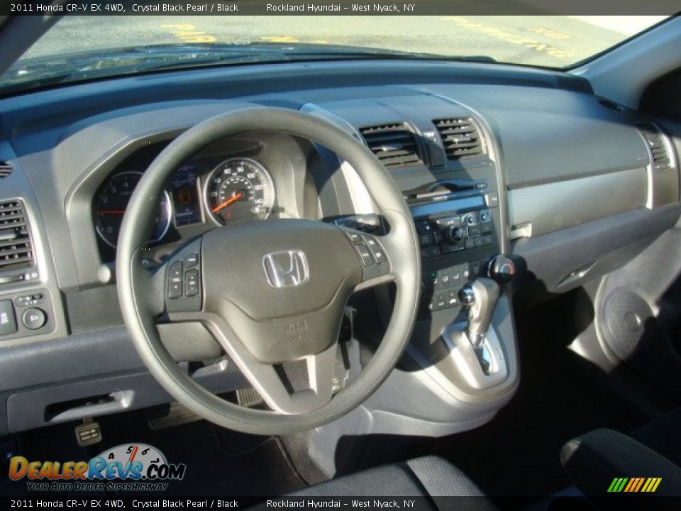 2011 Honda CR-V EX 4WD Crystal Black Pearl / Black Photo #9