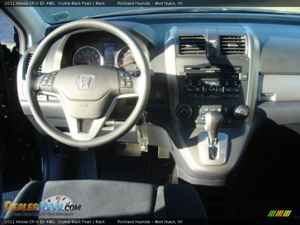 2011 Honda CR-V EX 4WD Crystal Black Pearl / Black Photo #12