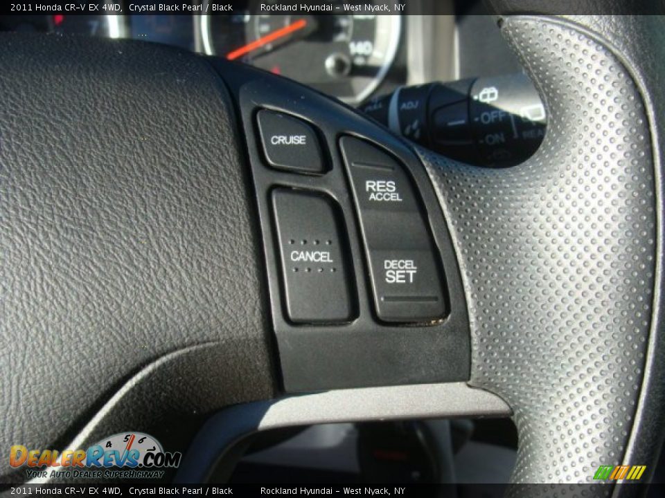 2011 Honda CR-V EX 4WD Crystal Black Pearl / Black Photo #16