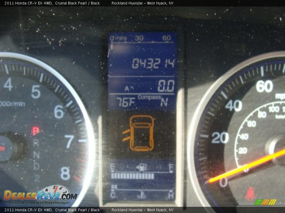 2011 Honda CR-V EX 4WD Crystal Black Pearl / Black Photo #17