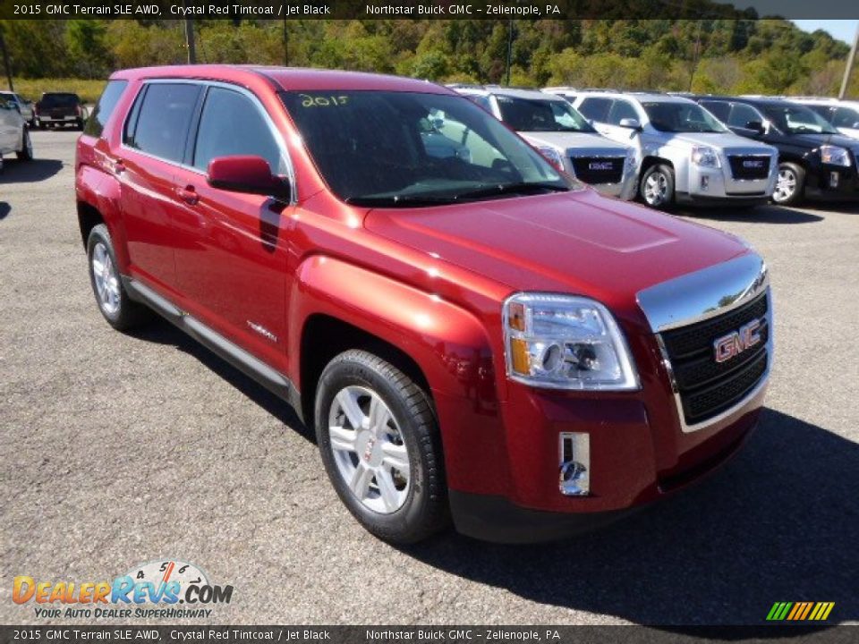 Front 3/4 View of 2015 GMC Terrain SLE AWD Photo #3