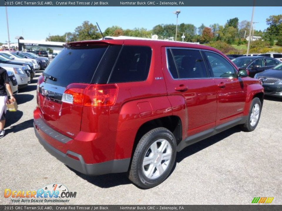 2015 GMC Terrain SLE AWD Crystal Red Tintcoat / Jet Black Photo #5