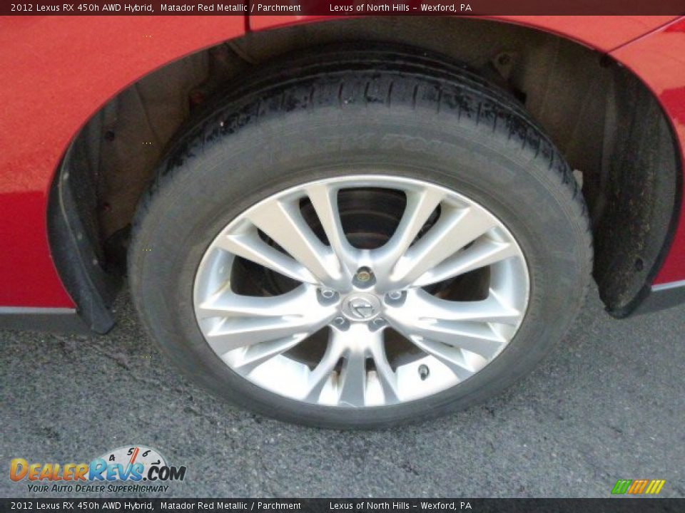 2012 Lexus RX 450h AWD Hybrid Matador Red Metallic / Parchment Photo #9