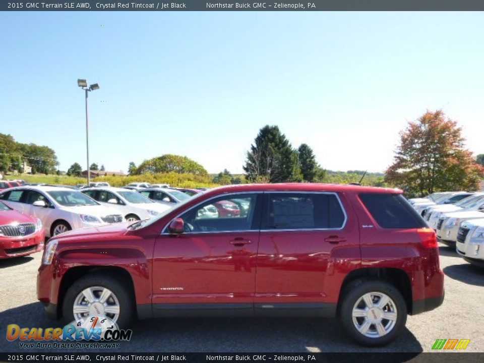 2015 GMC Terrain SLE AWD Crystal Red Tintcoat / Jet Black Photo #8