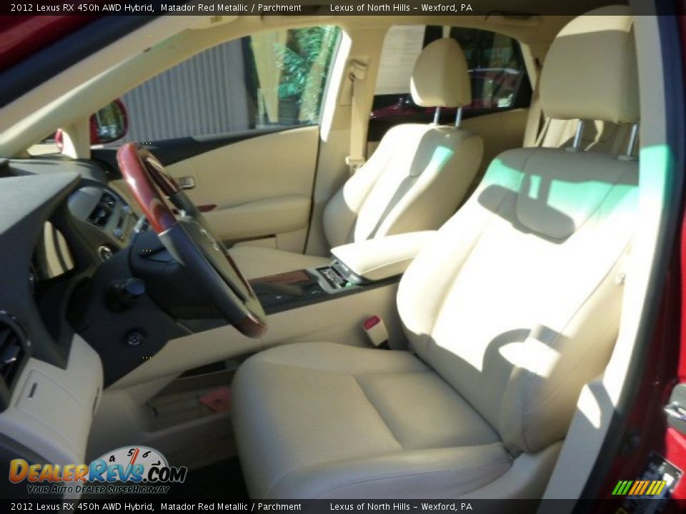 2012 Lexus RX 450h AWD Hybrid Matador Red Metallic / Parchment Photo #10