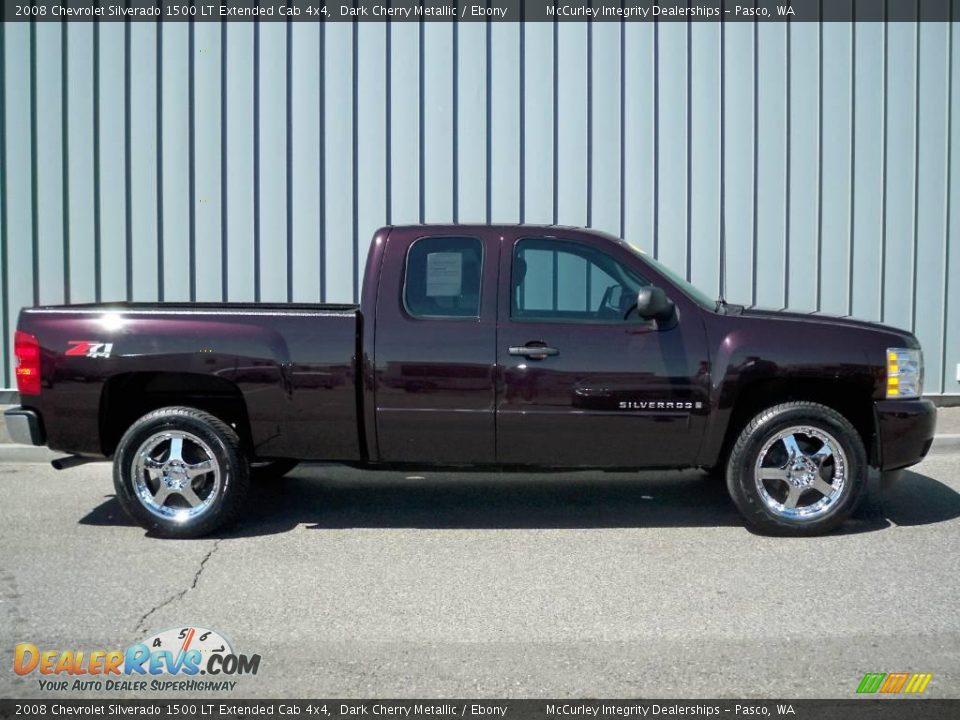 2008 Chevrolet Silverado 1500 LT Extended Cab 4x4 Dark Cherry Metallic / Ebony Photo #2