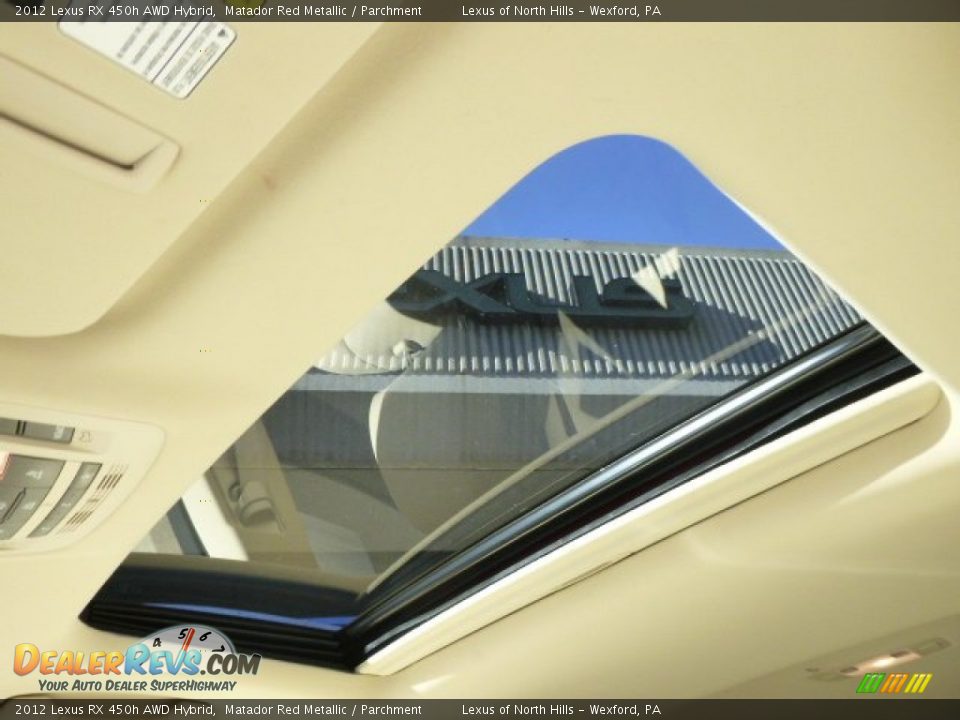 2012 Lexus RX 450h AWD Hybrid Matador Red Metallic / Parchment Photo #13