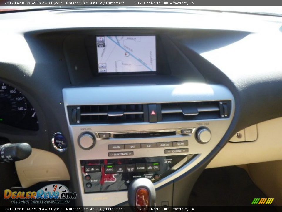 2012 Lexus RX 450h AWD Hybrid Matador Red Metallic / Parchment Photo #14