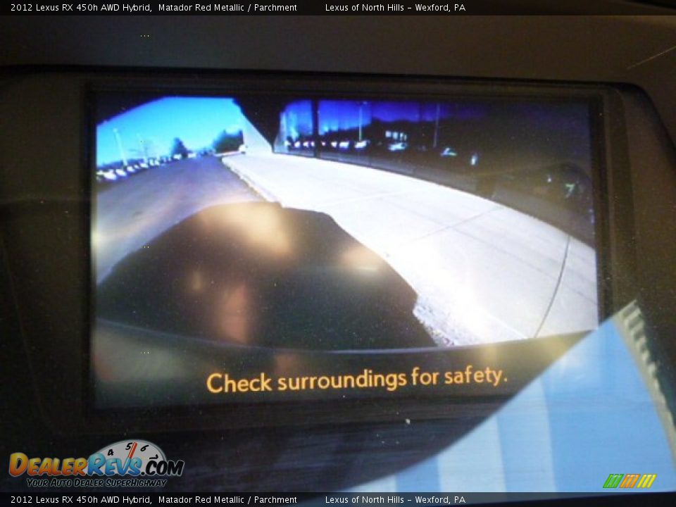 2012 Lexus RX 450h AWD Hybrid Matador Red Metallic / Parchment Photo #15