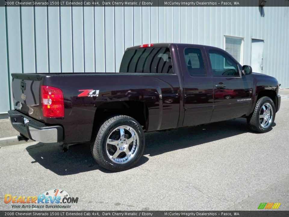 2008 Chevrolet Silverado 1500 LT Extended Cab 4x4 Dark Cherry Metallic / Ebony Photo #3